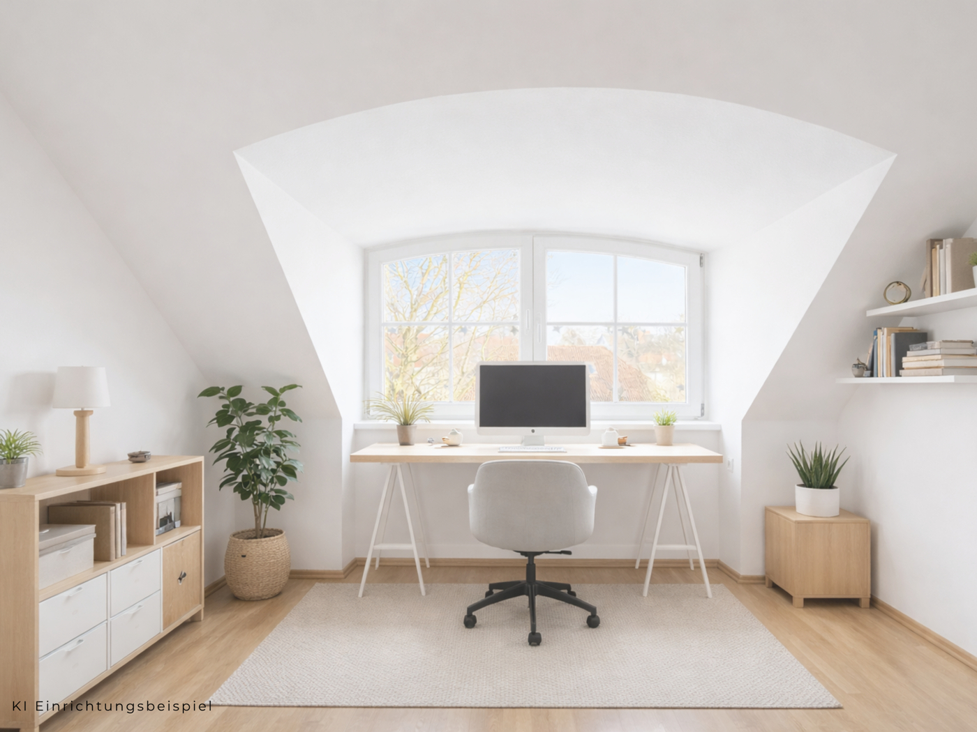 Büro Kind KI Visualisiert 