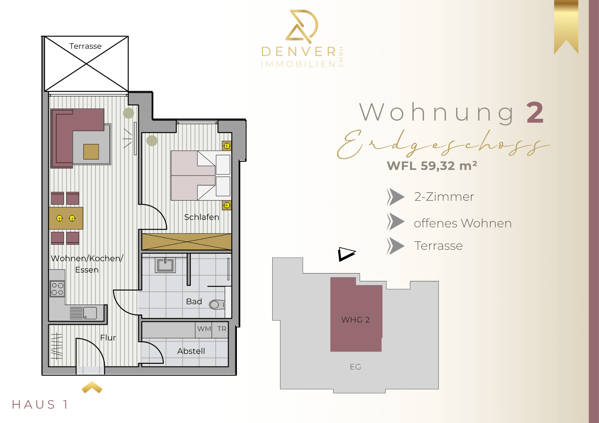Grundriss Wohnung  2