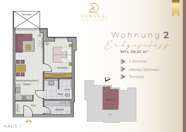 Grundriss Wohnung  2