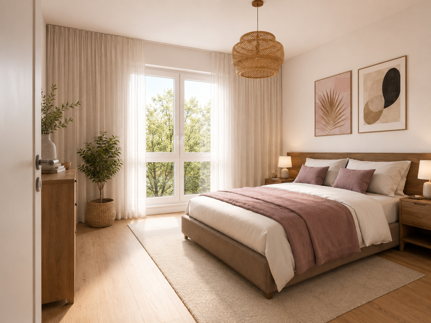 Schlafzimmer Beispiel (KI generiert)