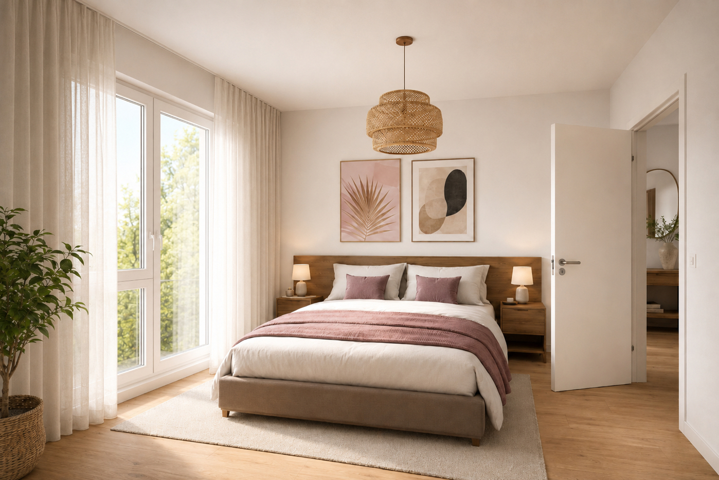 Schlafzimmer Beispiel (KI generiert)
