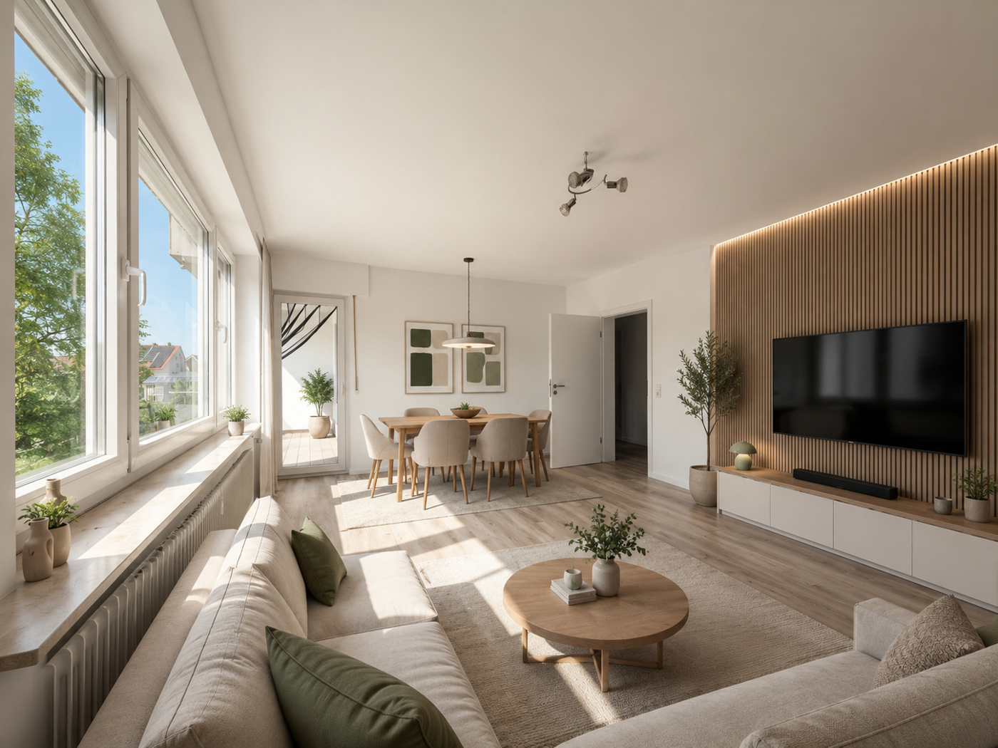 Musterwohnung WE7 (KI Einrichtung)