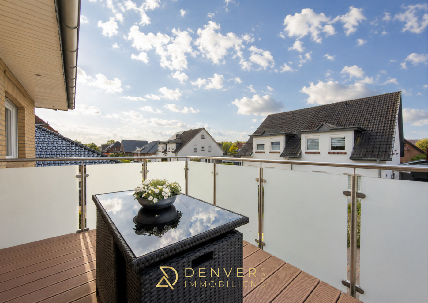 Balkon in West-Ausrichtung 