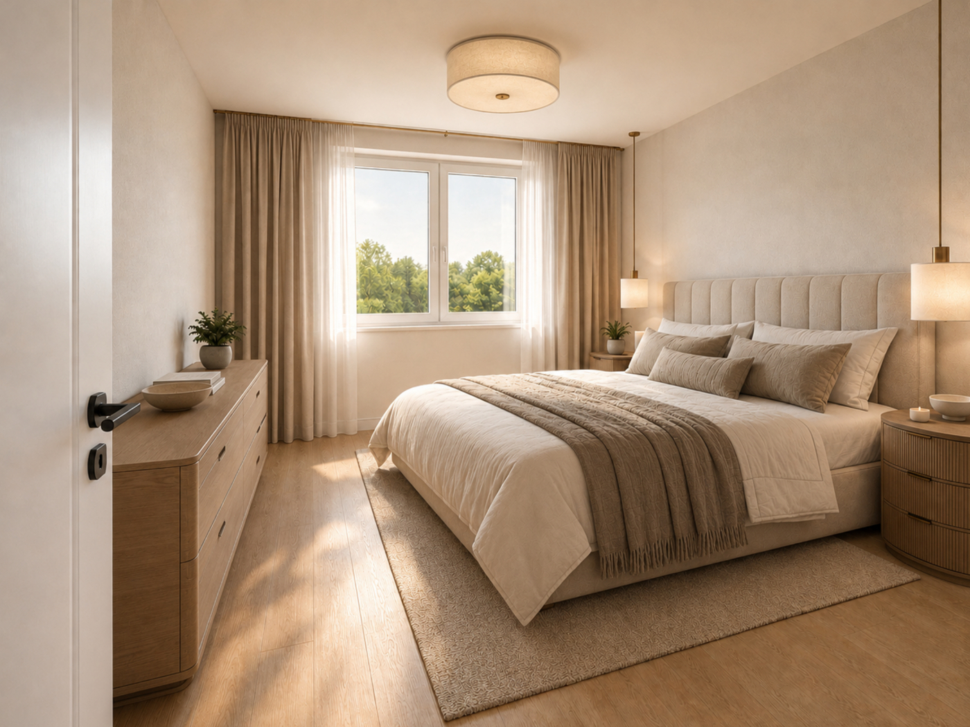 KI Visualisierung - Schlafzimmer 