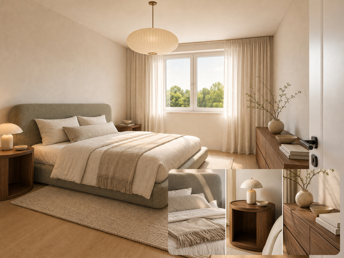 KI - Visualisierung Schlafzimmer 