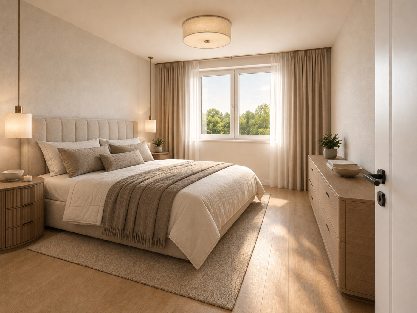Schlafzimmer - KI Visualisierung