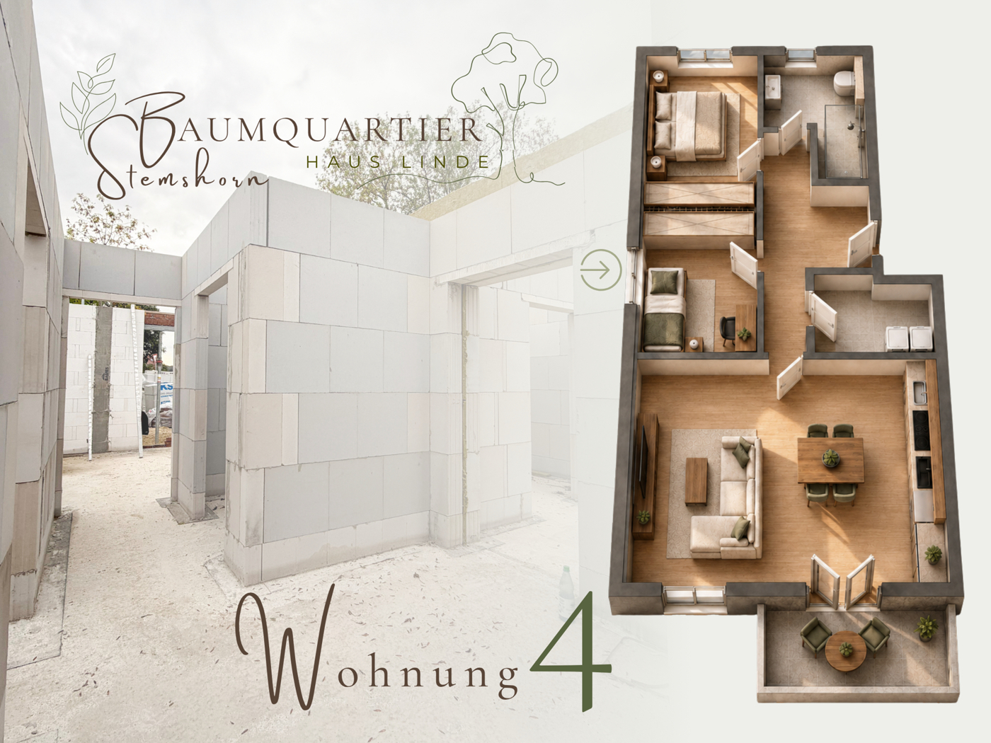 Steuervorteil durch QNG & KFW-40 nutzen! Ihre neubau Kapitalanlage in Stemshorn. 