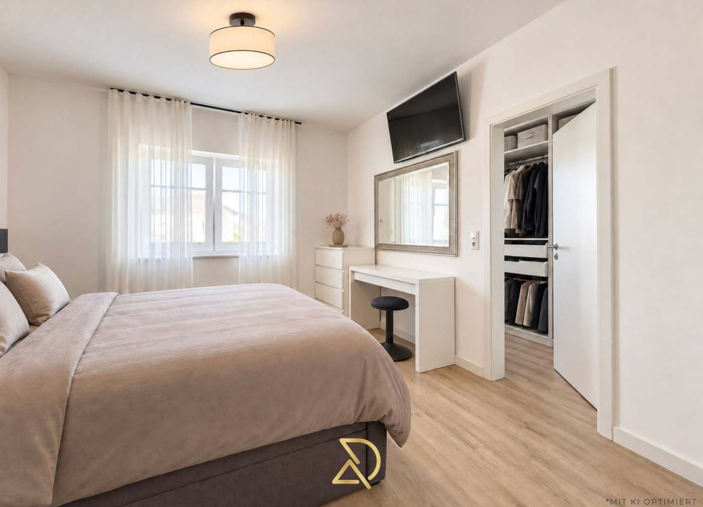 Haus rechts_Schlafzimmer mit Ankleide