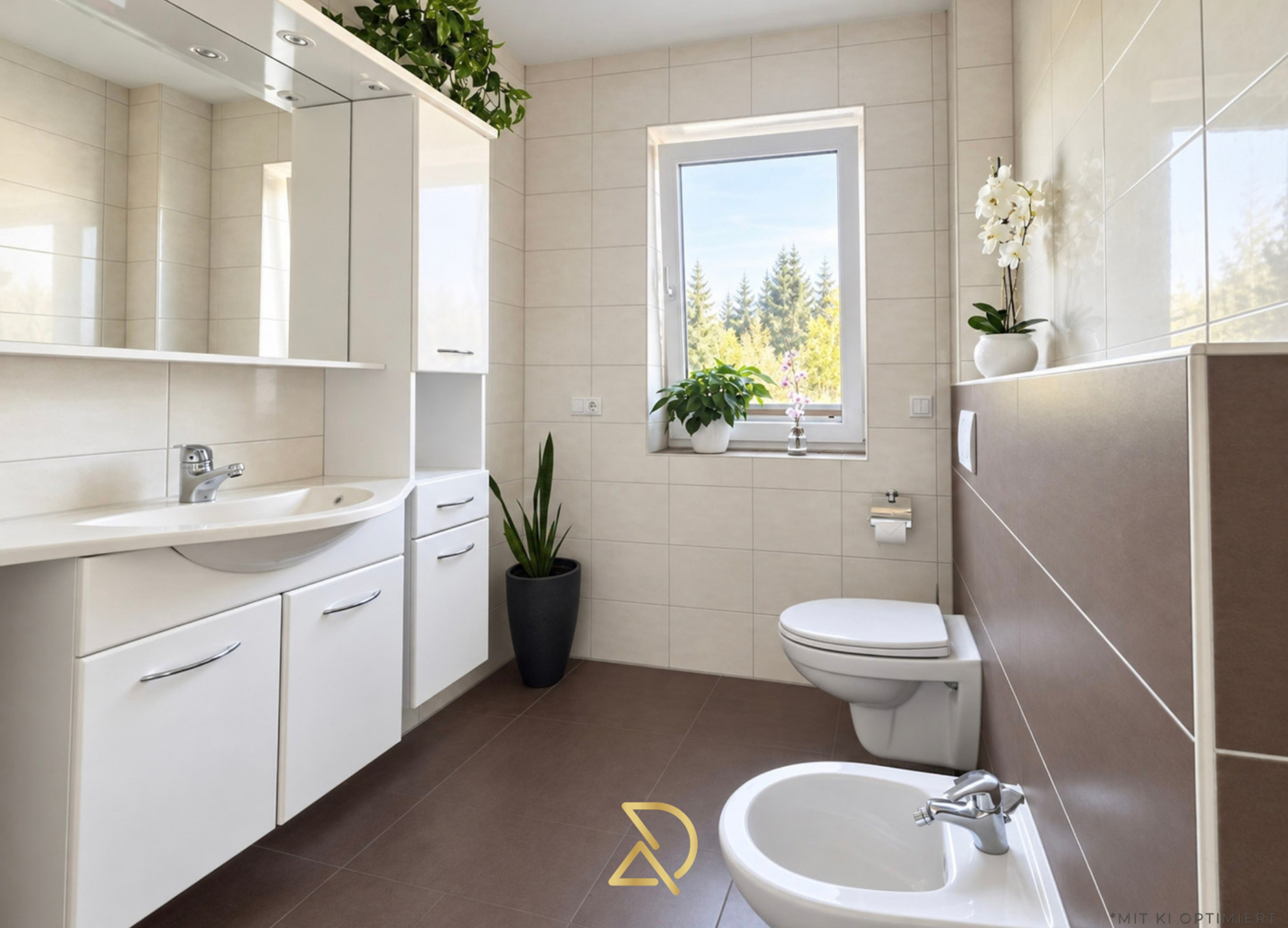Haus links_Badezimmer mit Schlafzimmer im EG