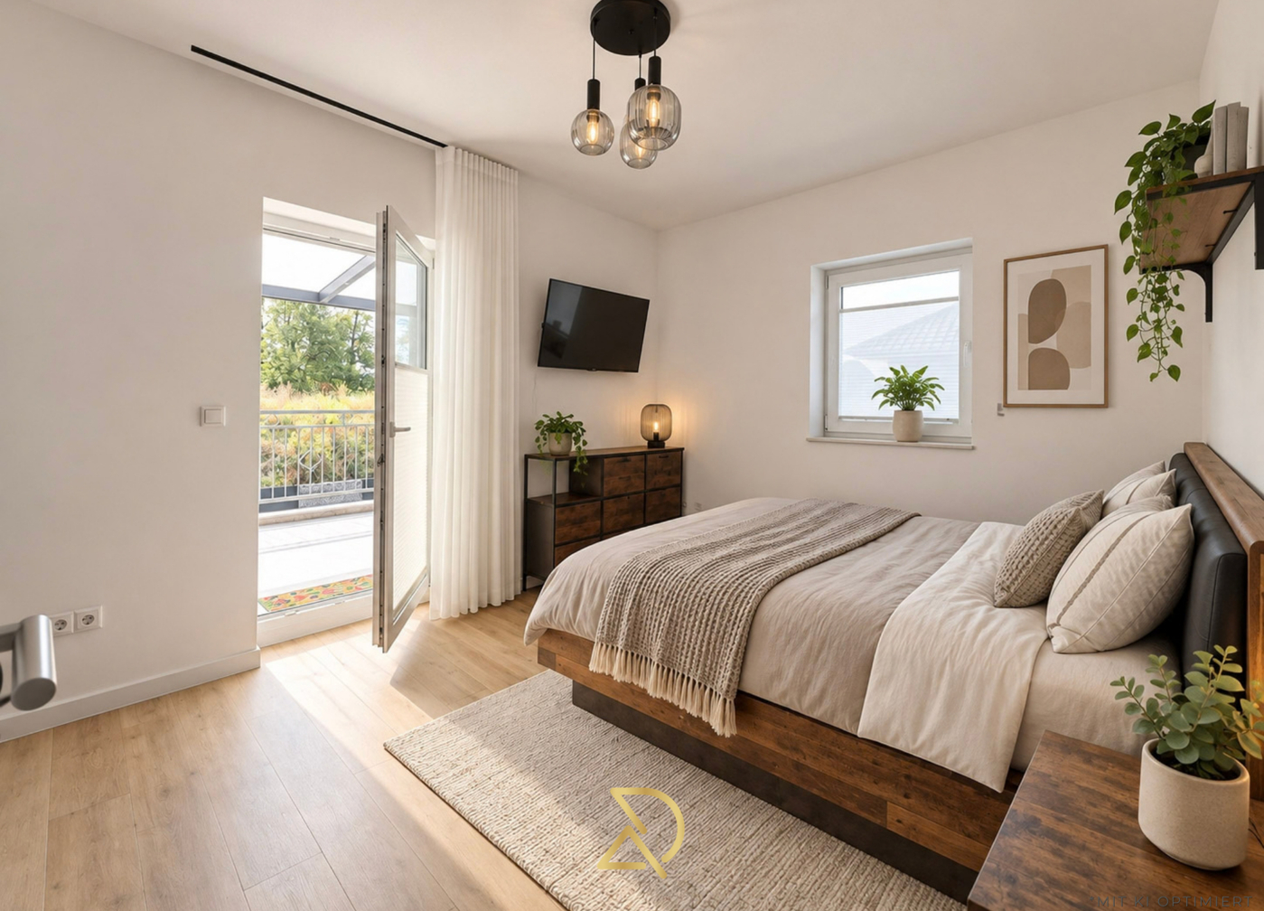 Haus rechts_Schlafzimmer mit Balkon (Kind 2)
