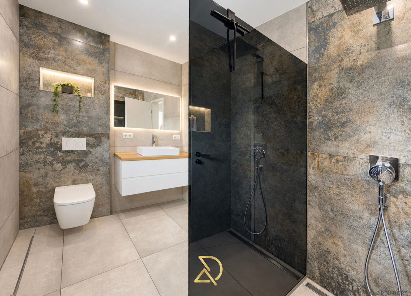 Haus rechts_Highlight Badezimmer in 2024 modernisiert