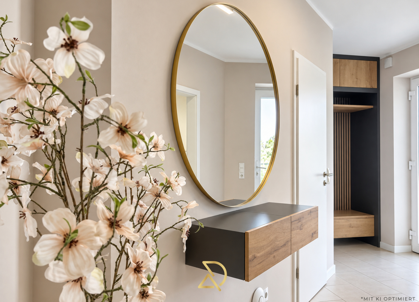 Haus rechts_Eingangsbereich mit Garderobe und Gäste WC