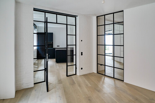Blick vom Separee in die Küche. Erdgeschosswohnung