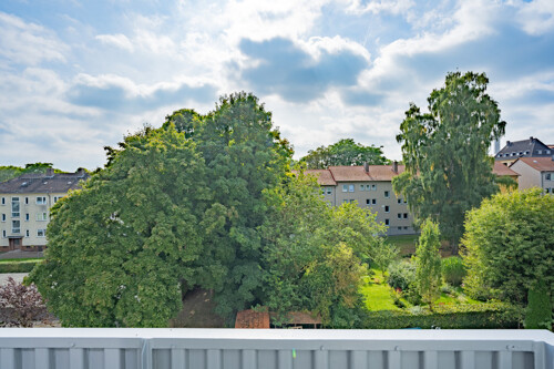 Blick vom Balkon