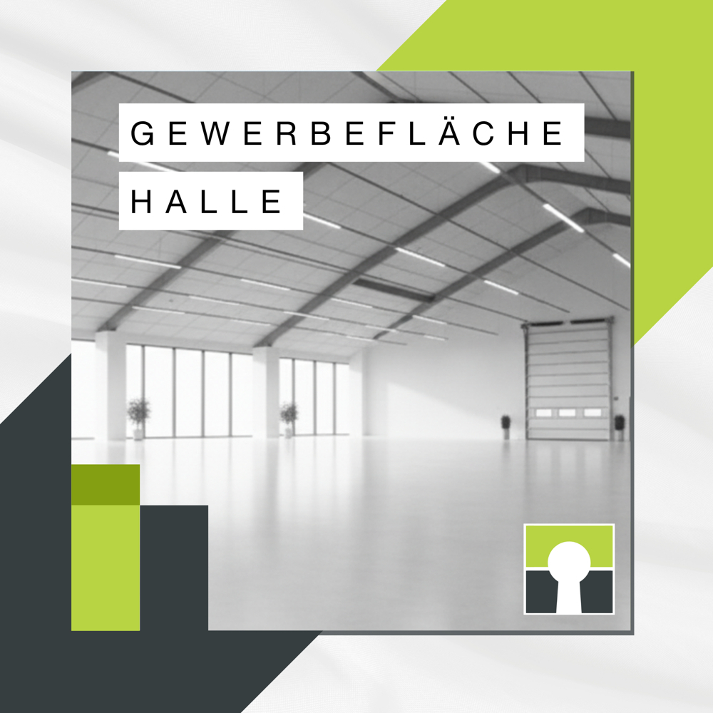Hallenfläche bis 8.648 qm 
Büroflächen bis 1.237 qm im Gewerbegebiet zu vermieten