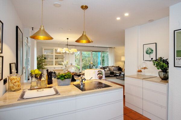 Der offene Küchenbereich