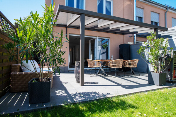 Die schicke Terrasse.