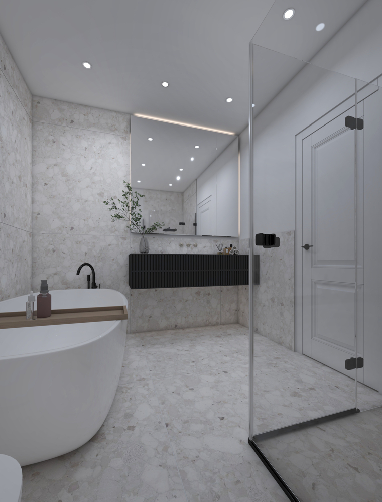 Badezimmer gerendert 