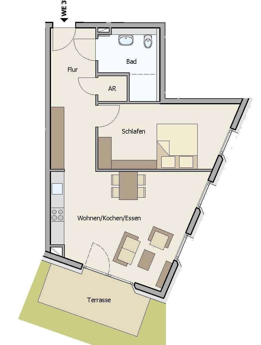 Grundriss ETW 3
