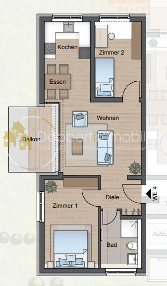 Grundriss WE 4
