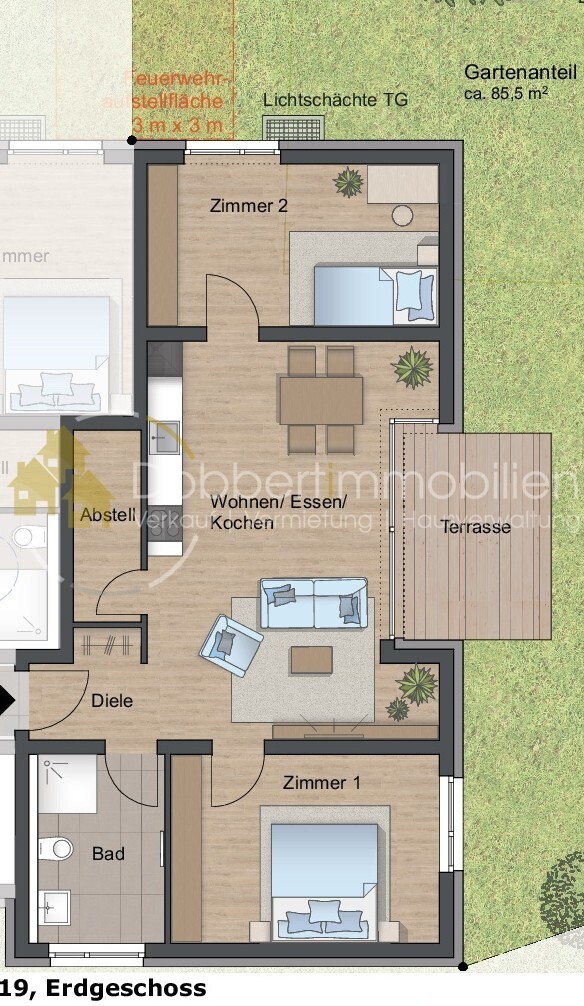 Grundriss Wohnung 19