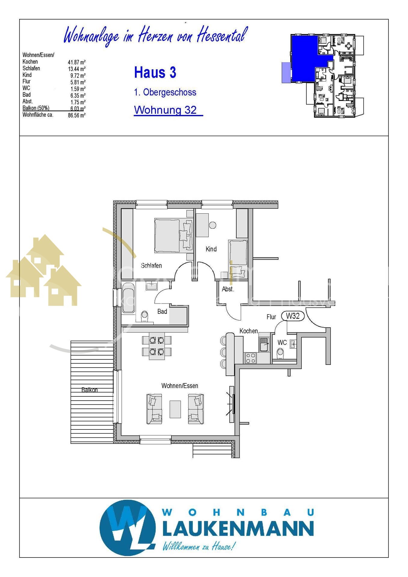 Grundriss Whg. 32