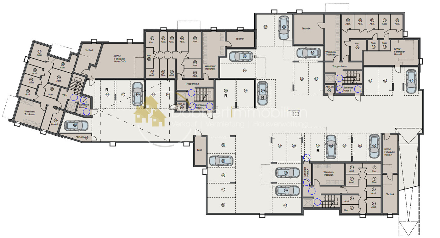 Tiefgarage Übersicht