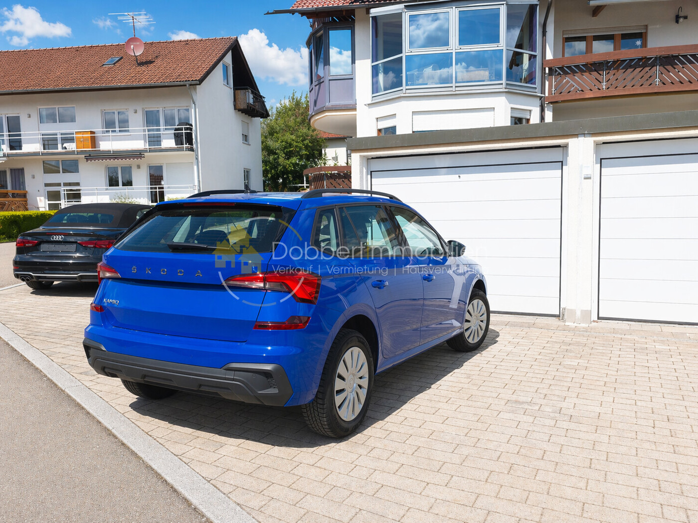 Garage und Außenstellplatz
