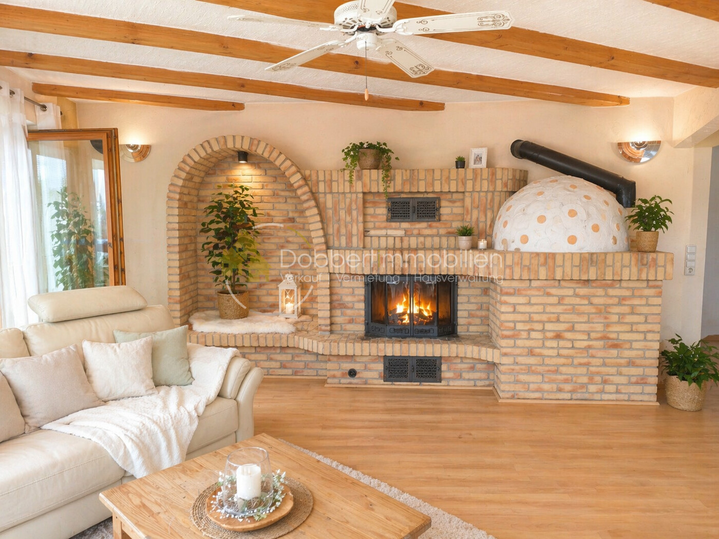 Kamin und Pizzaofen