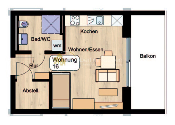 Grundriss Wohnung 16