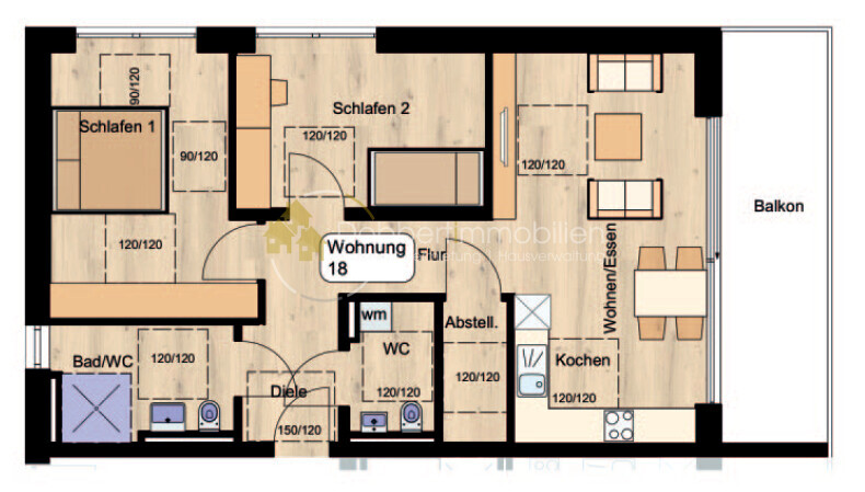 Grundriss Wohnung 18