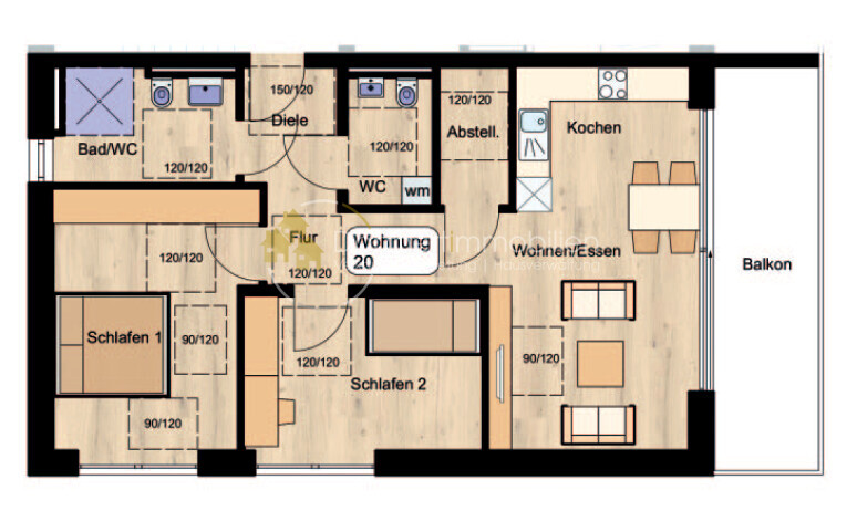 Grundriss Wohnung 20