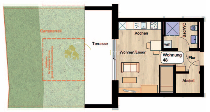 Grundriss Wohnung 48