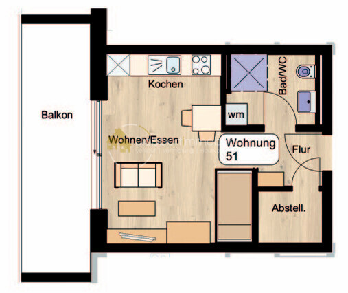 Grundriss Wohnung 51