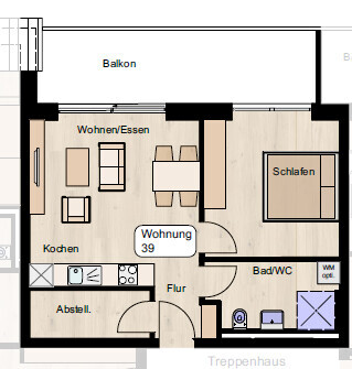 Grundriss WE 39