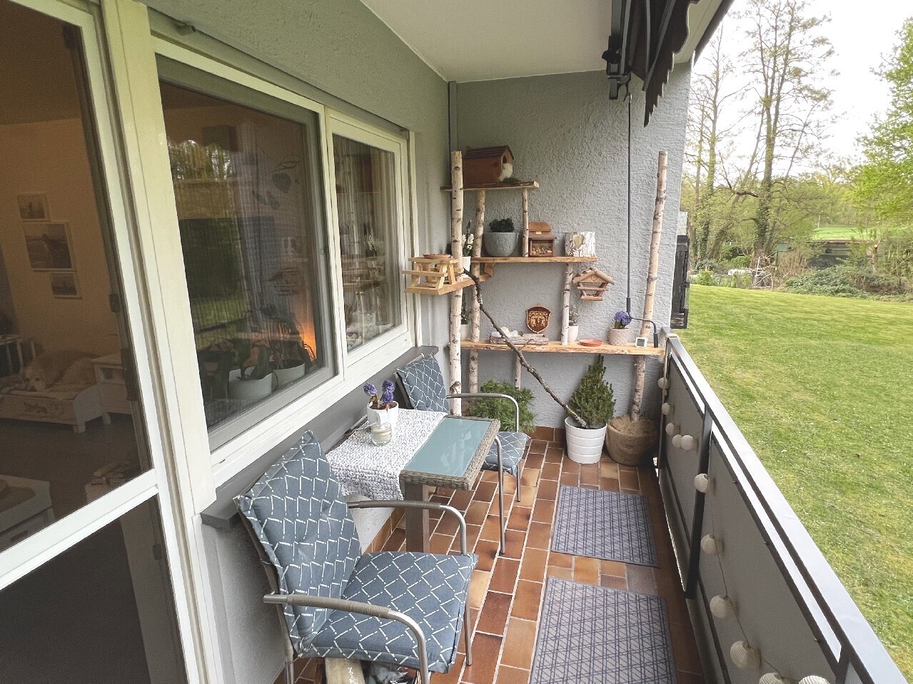 Balkon in Ost-Ausrichtung