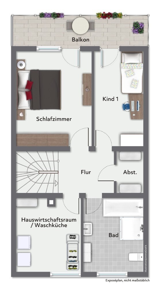 Grundrissskizze - OG