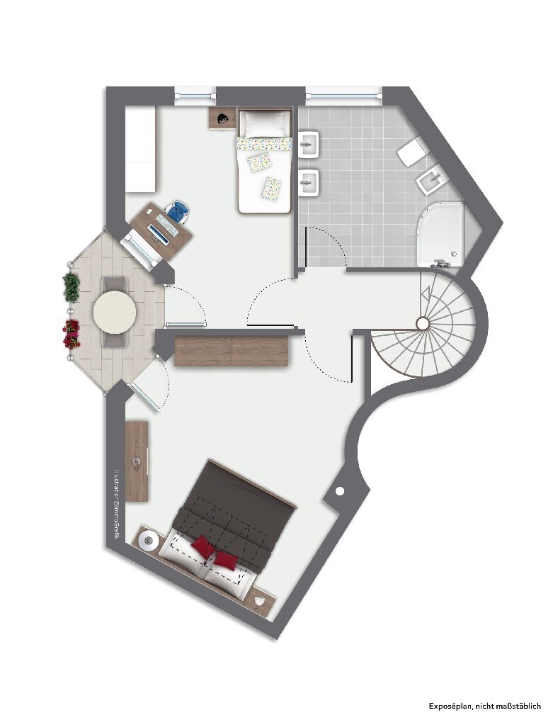 Grundrissskizze - DG