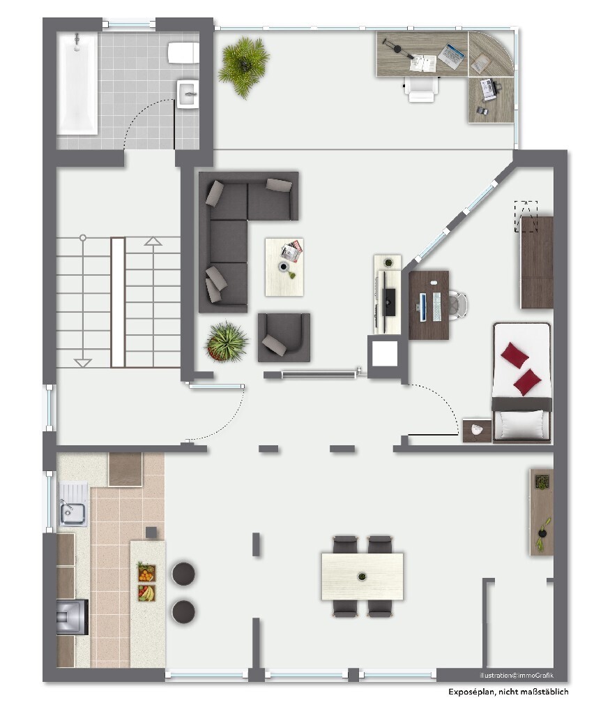 Grundrissskizze - DG