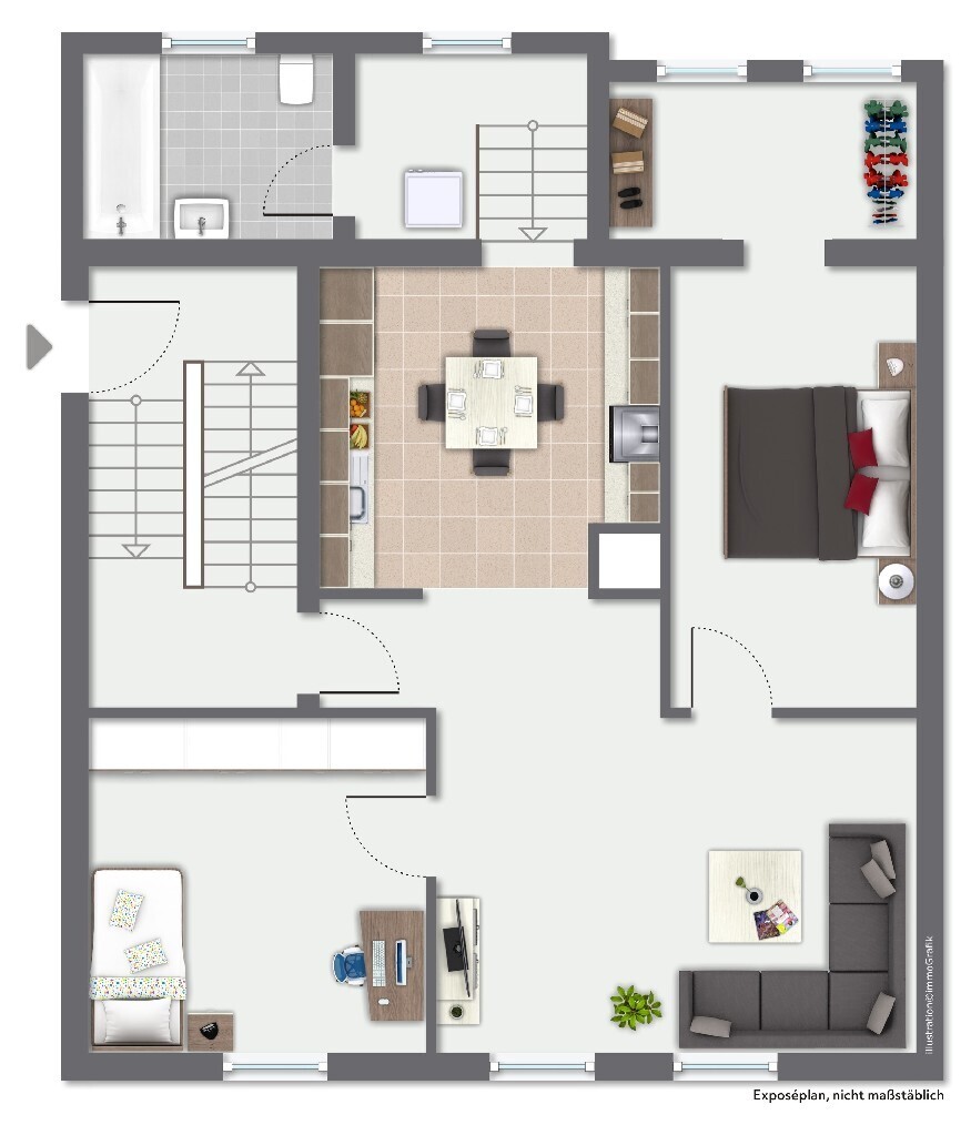 Grundrissskizze - EG