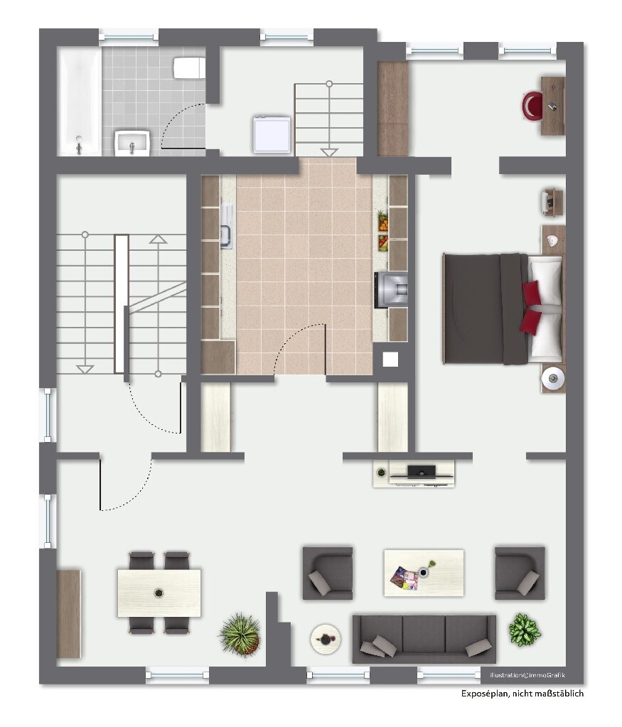 Grundrissskizze - OG