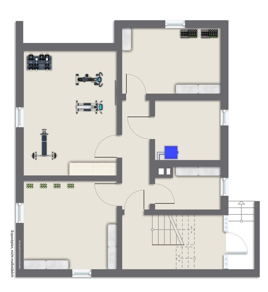 Grundrissskizze - KG