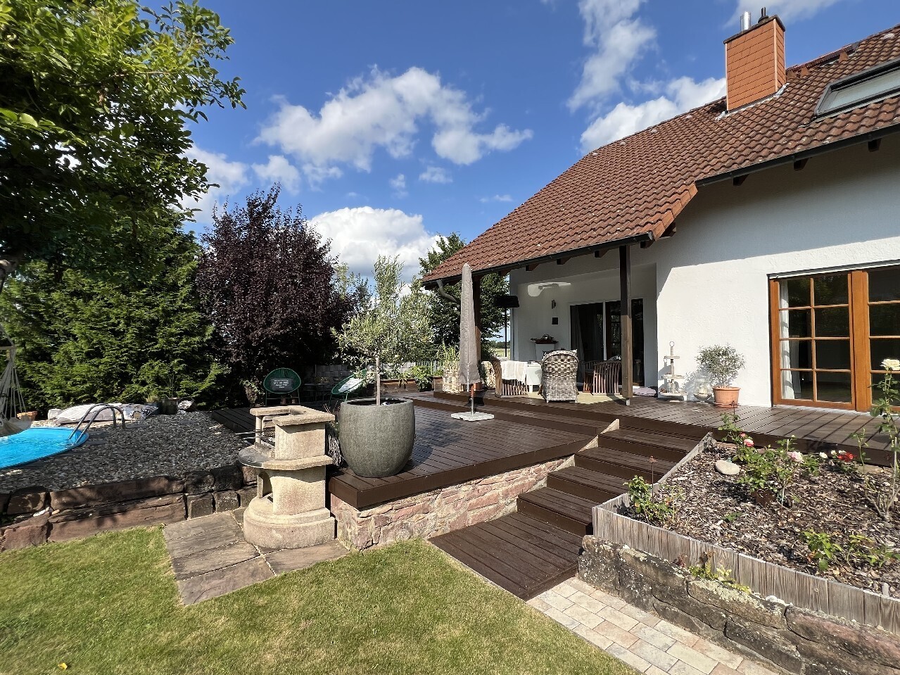 Blick zur Terrasse
