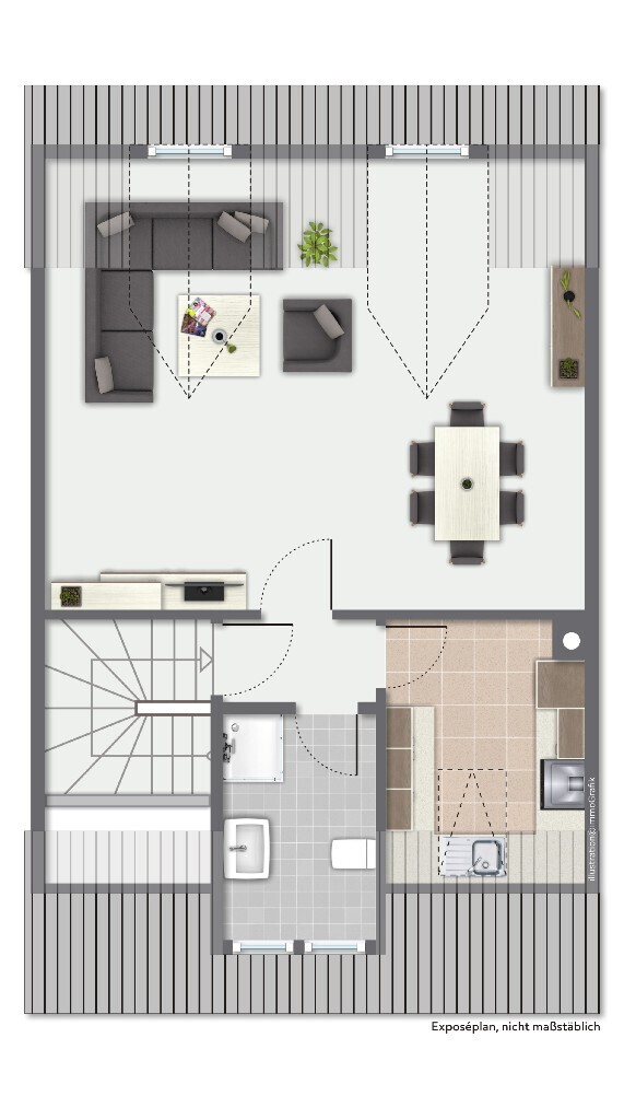 Grundrissskizze - DG