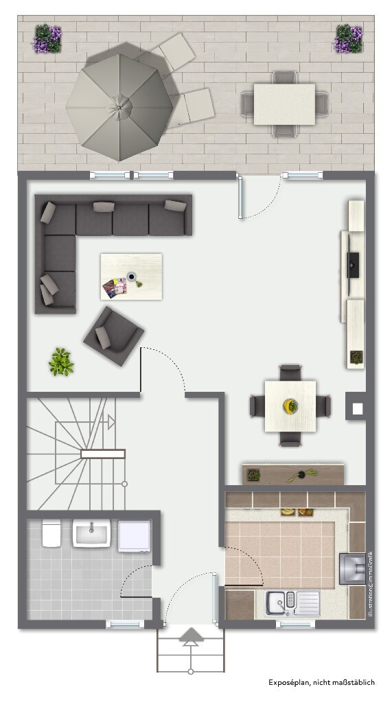 Grundrissskizze - EG