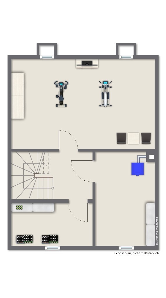 Grundrissskizze - KG