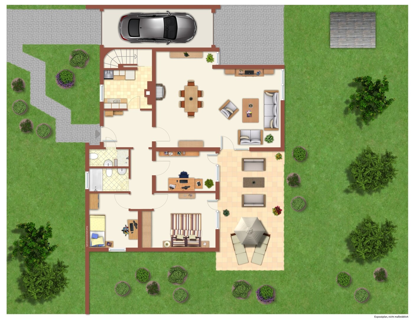 Grundrissskizze - EG