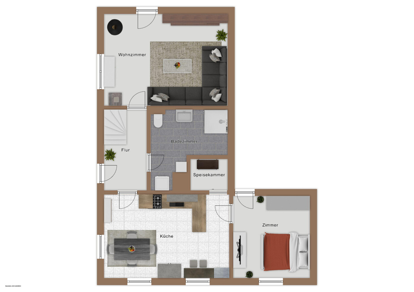 Grundrissskizze - Erdgeschoss