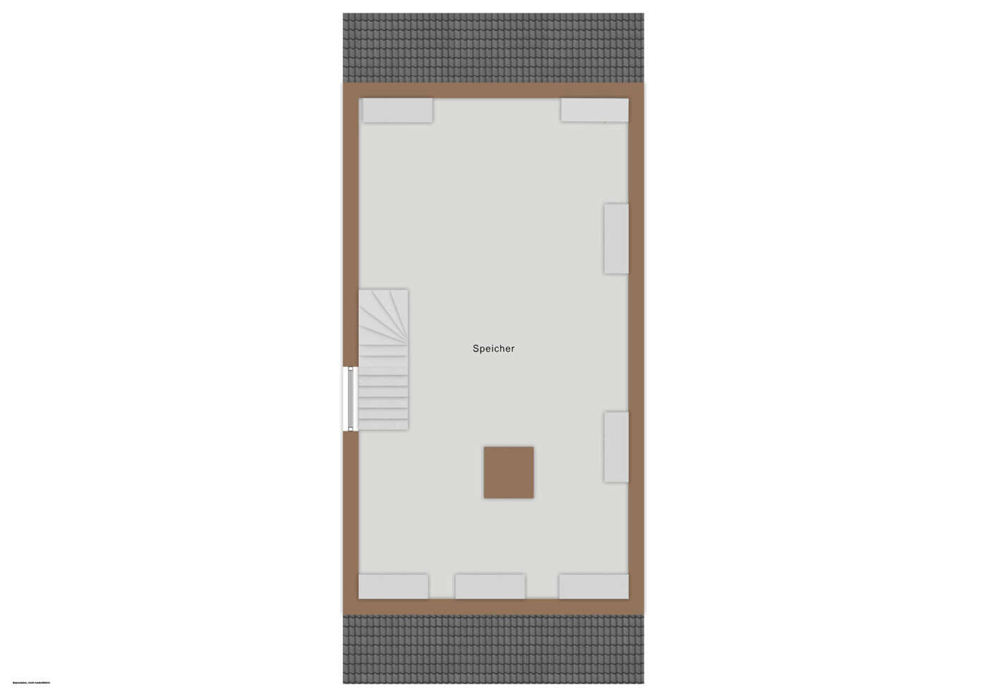 Grundrissskizze - Dachboden