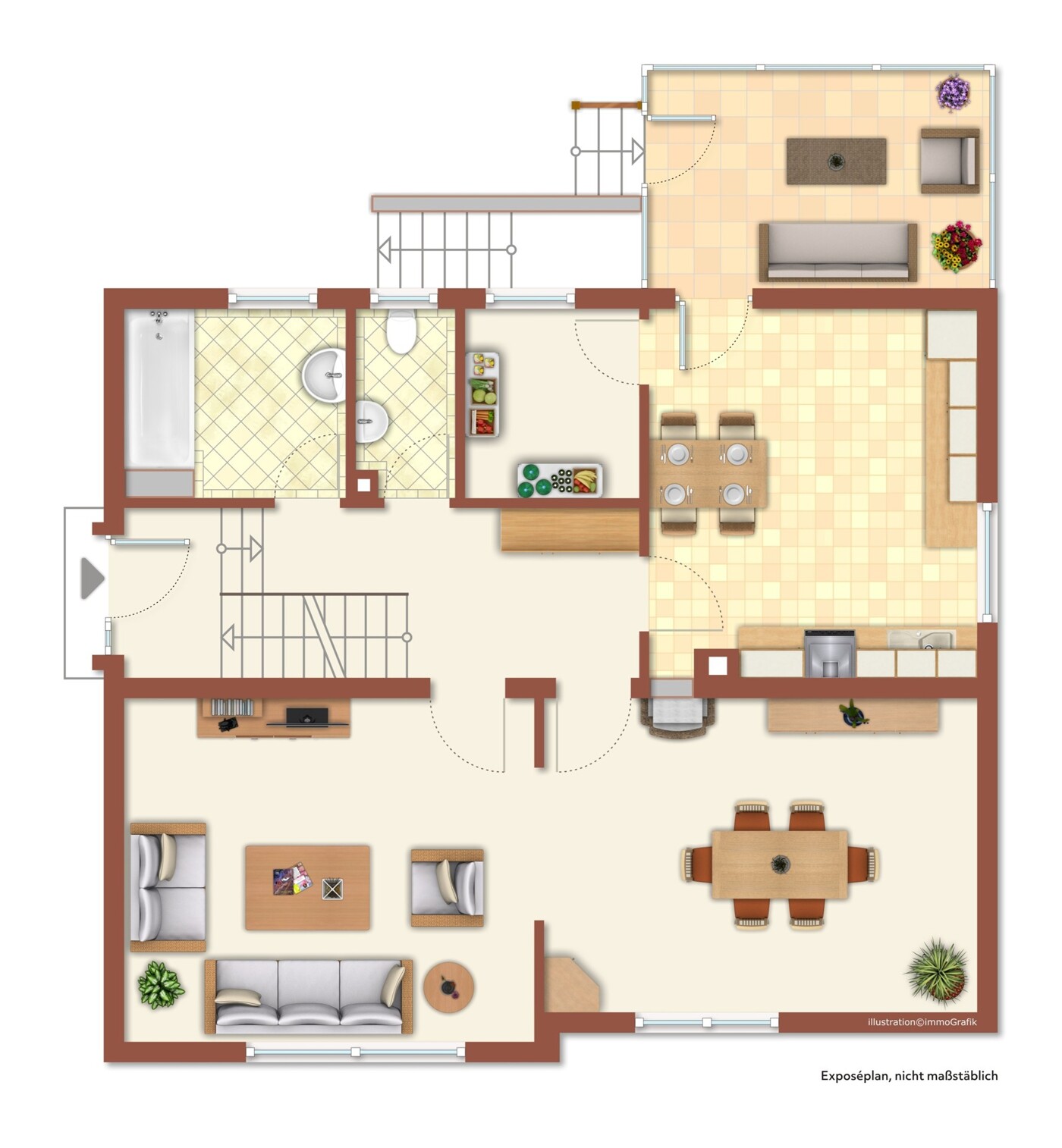 Grundrissskizze - EG